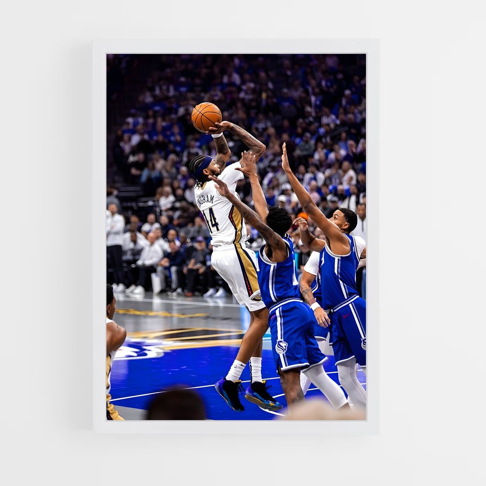 Poster Vers le Panier – affiche Basketball (vue 3)